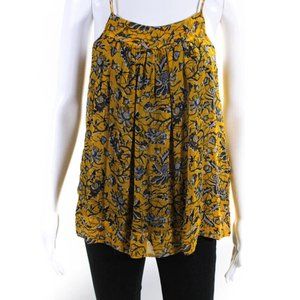 Etoile Isabel Marant Womens Spaghetti Strap Floral Silk Top Size S (FR 36)